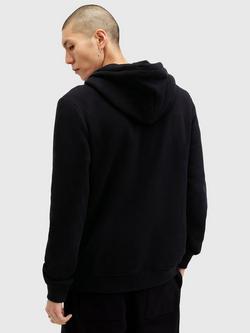 AllSaints Raven Zip Hoodie, Black - view 2, Black Black