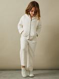 Reiss Kids' Ula Cotton Blend Tracksuit, Cream