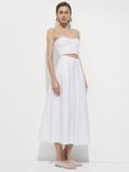 Mango Creta A-Line Skirt, White
