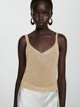 Mango Kling Metallic Vest Top