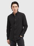 AllSaints Lovell Regular Fit Long Sleeve Shirt, White