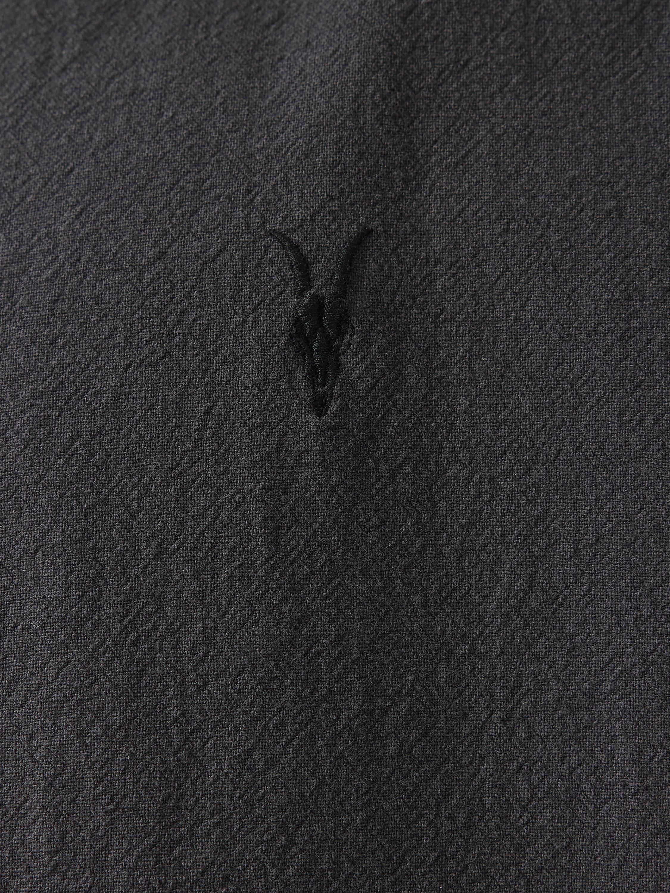 Product image 7 of 7, which shows AllSaints Lovell Regular Fit Long Sleeve Shirt, Washed Black, XS