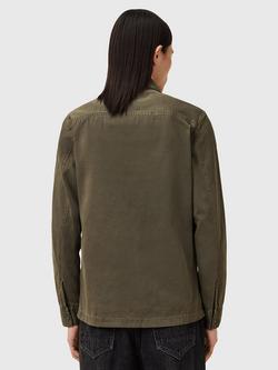 AllSaints Spotter Slim Fit Overshirt - view 2, Green Mid