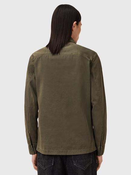 AllSaints Spotter Slim Fit Overshirt - view 2, Cargo Green