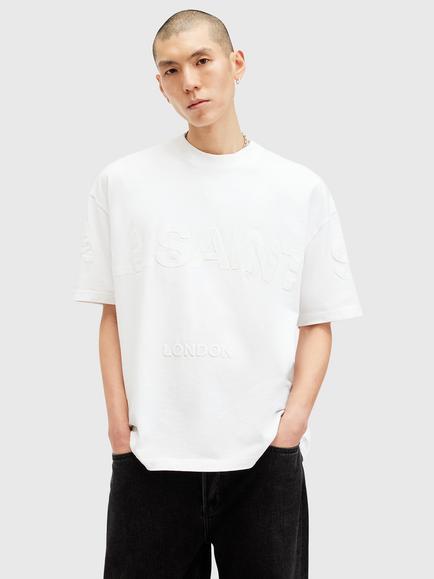 AllSaints Biggy Cotton Oversized T-Shirt, White