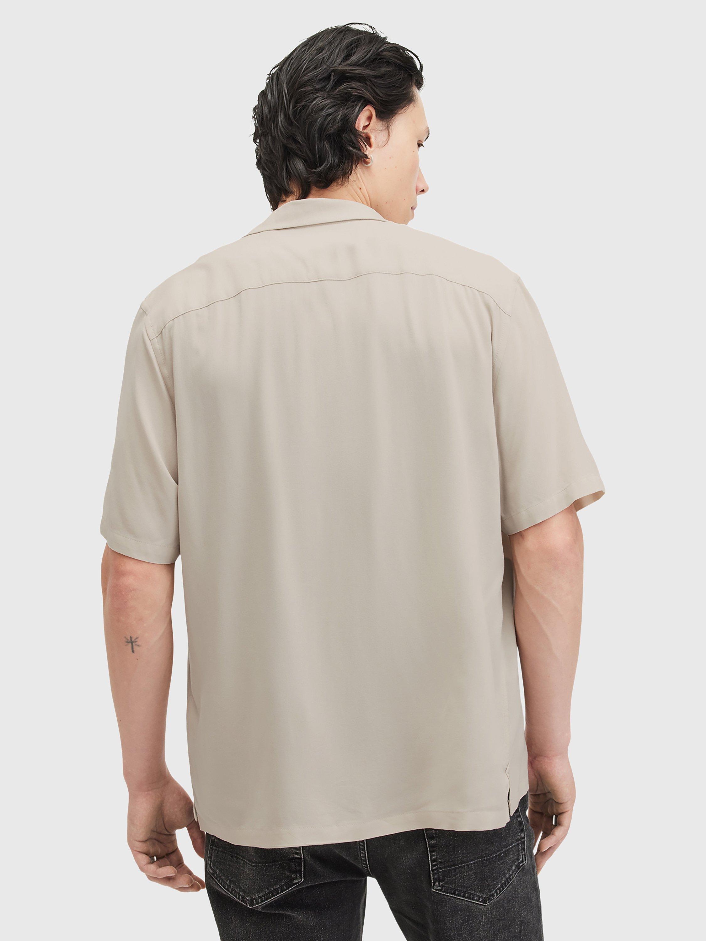 Product image 2 of 7, which shows AllSaints Venice Regular Fit Shirt, Taupe, XS