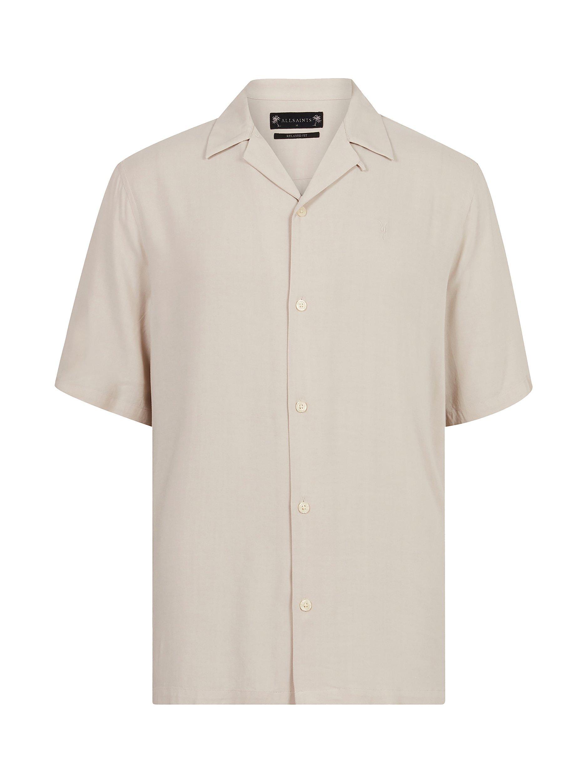 Product image 4 of 7, which shows AllSaints Venice Regular Fit Shirt, Taupe, XS