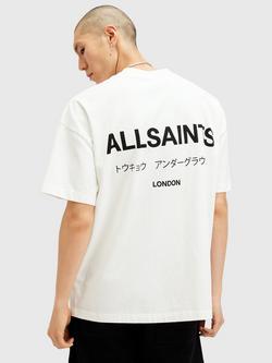 AllSaints Underground T-Shirt - view 2, Ashen White