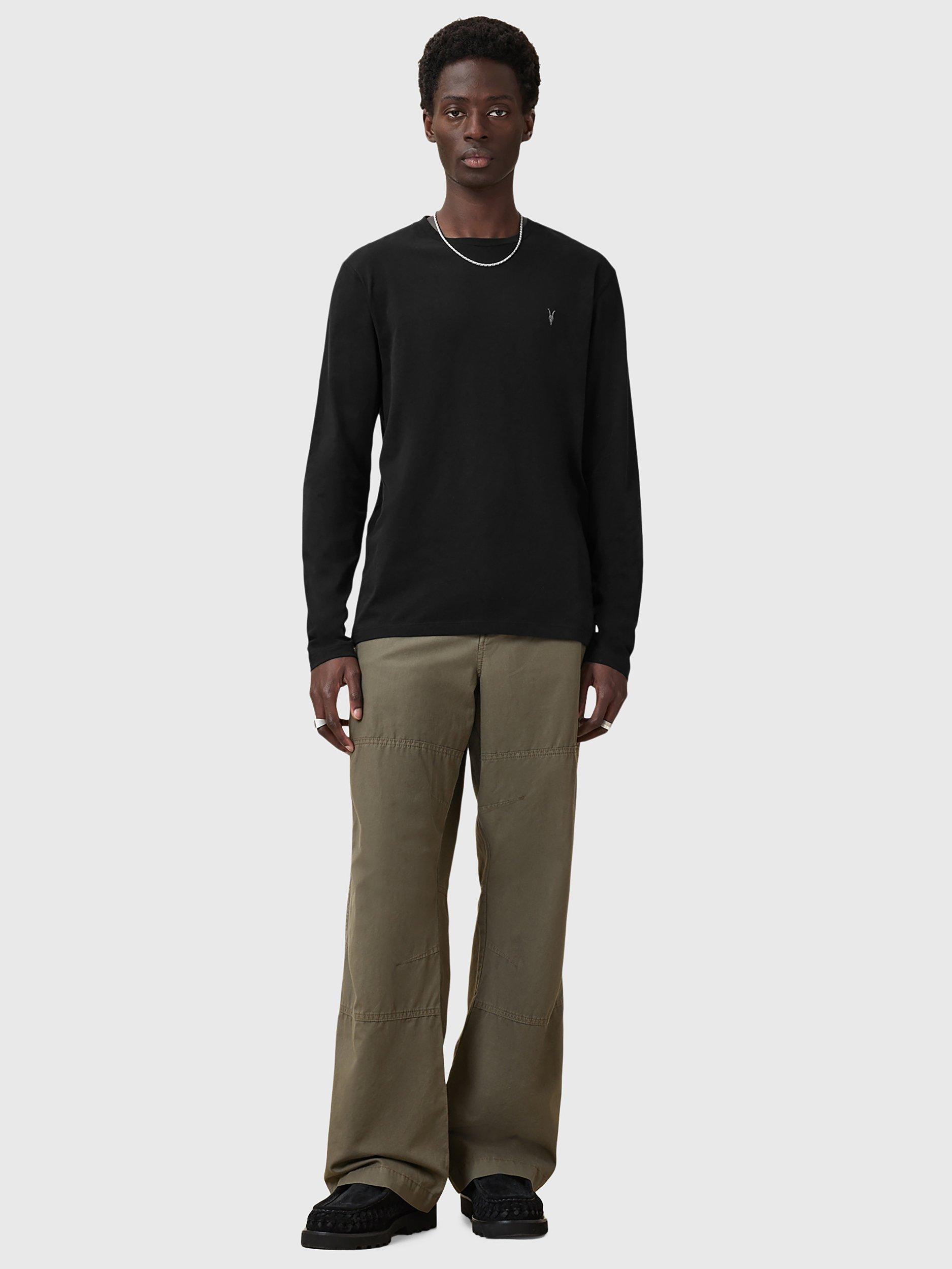 Product image 3 of 6, which shows AllSaints Brace Long Sleeve Jersey Sweatshirt, Black, L