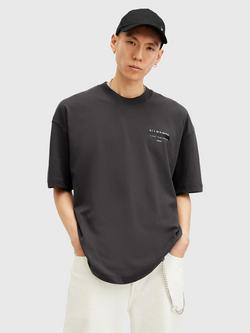 AllSaints Redact Short Sleeve T-Shirt, Black