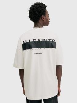 AllSaints Redact Short Sleeve T-Shirt - view 2, White