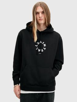 AllSaints Tierra Circle Logo Hoodie, Black Black