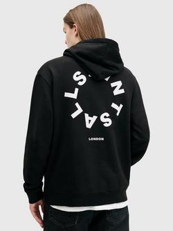 AllSaints Tierra Circle Logo Hoodie - view 2, Black Black