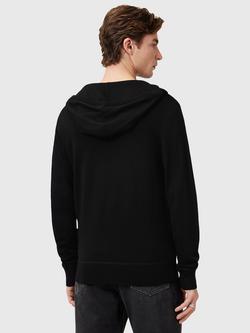 AllSaints Mode Merino Zip Hoodie - view 2, Black