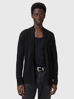 AllSaints Mode Merino Cardigan, Black