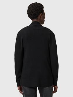 AllSaints Mode Merino Cardigan - view 2, Black