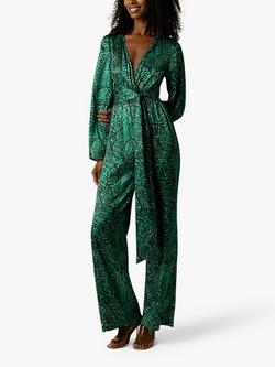 Raishma Blake Wrap Jumpsuit, Green, Green