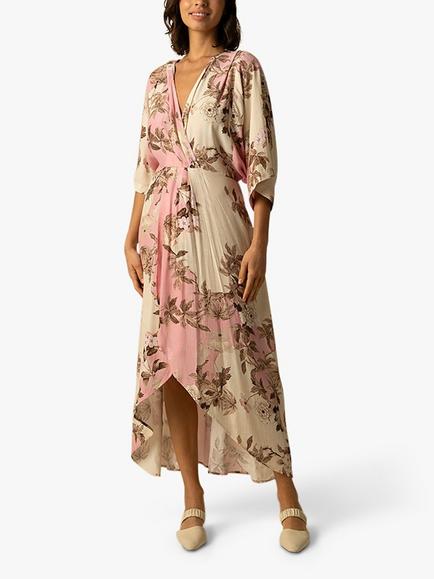 Raishma Sophia Floral Dress, Pink/Multi