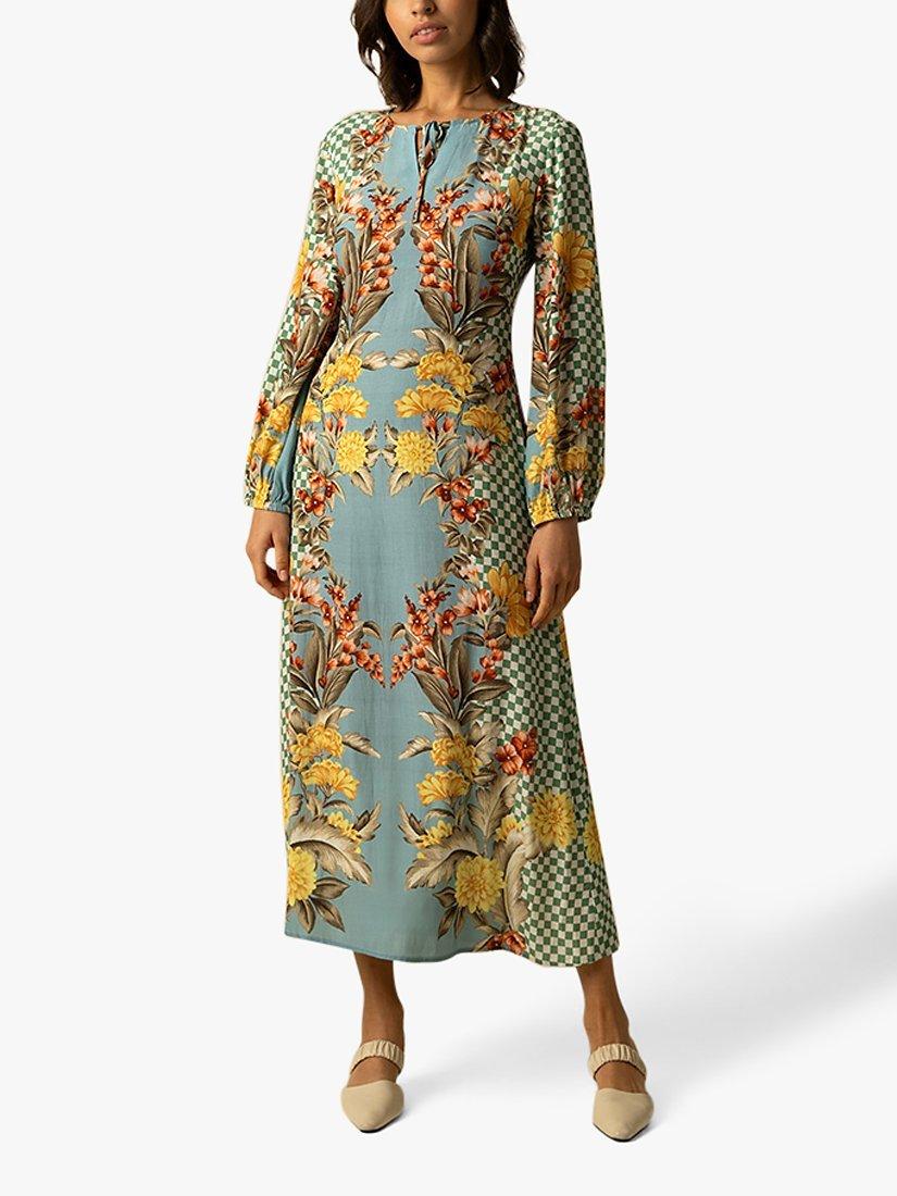 Raishma Charlie Floral Dress, Blue/Multi