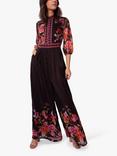 Raishma Harper Floral Jumpsuit, Black