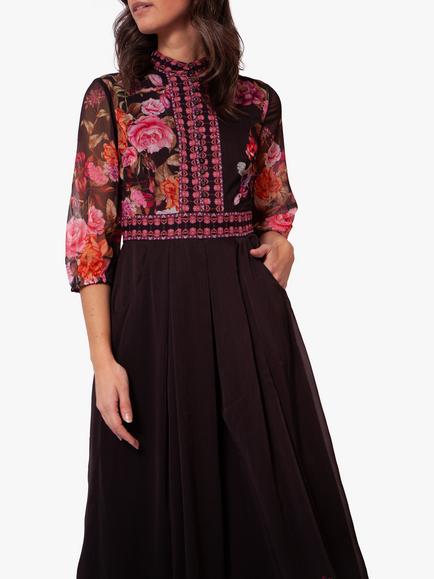 Raishma Harper Floral Jumpsuit - view 2, Black