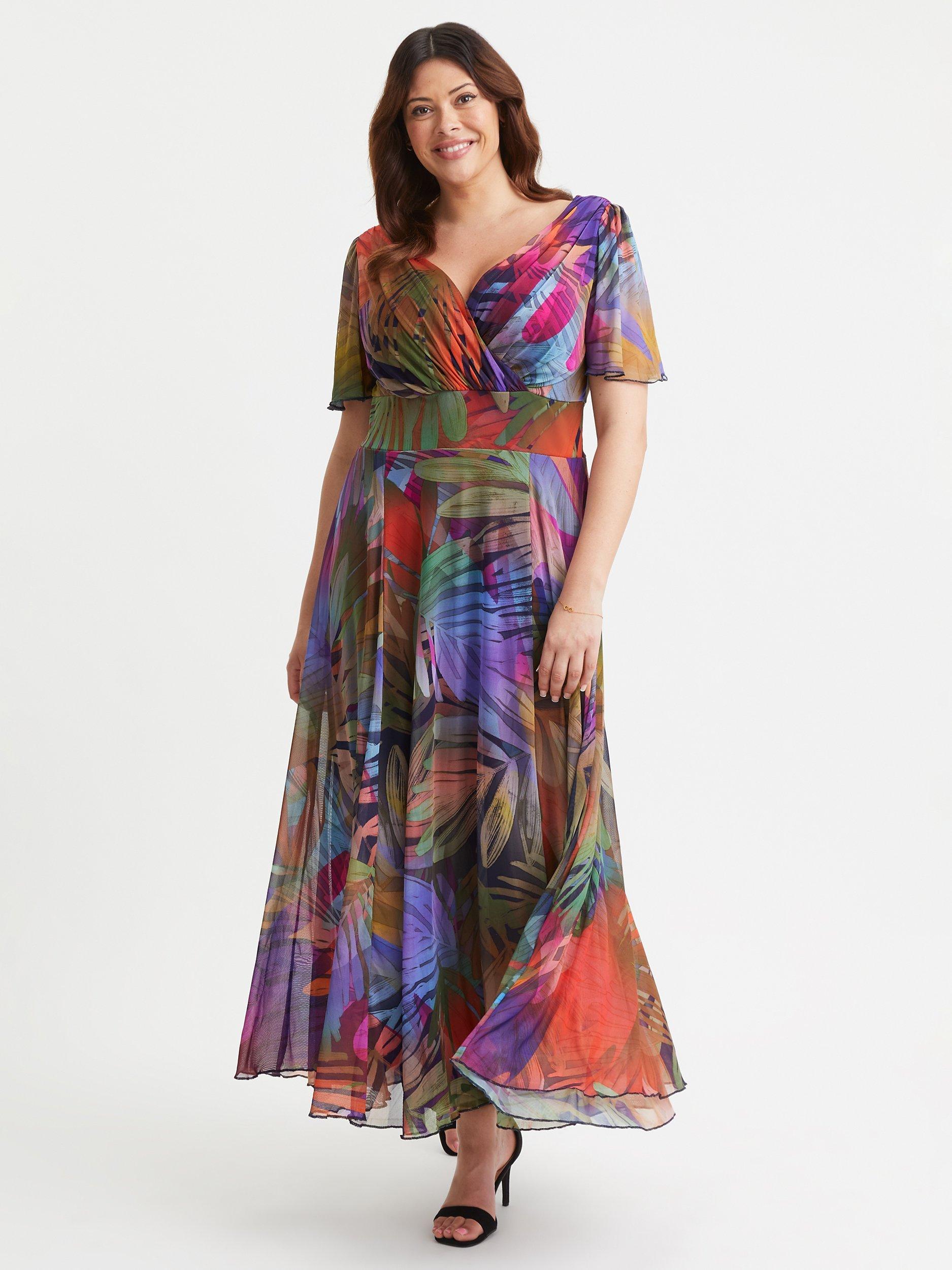 Scarlett & Jo Isabelle Tropical Maxi Dress, Multi