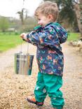 Frugi Kids' Puddle Buster Waterproof Trousers, Iguana