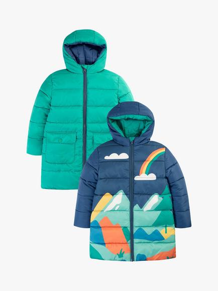 Frugi Kids' Toasty Terrain Jacket, Alpine View, Alpine View