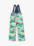 Frugi Kids' Snow & Ski Alpine Adventures Waterproof Salopettes, Multi