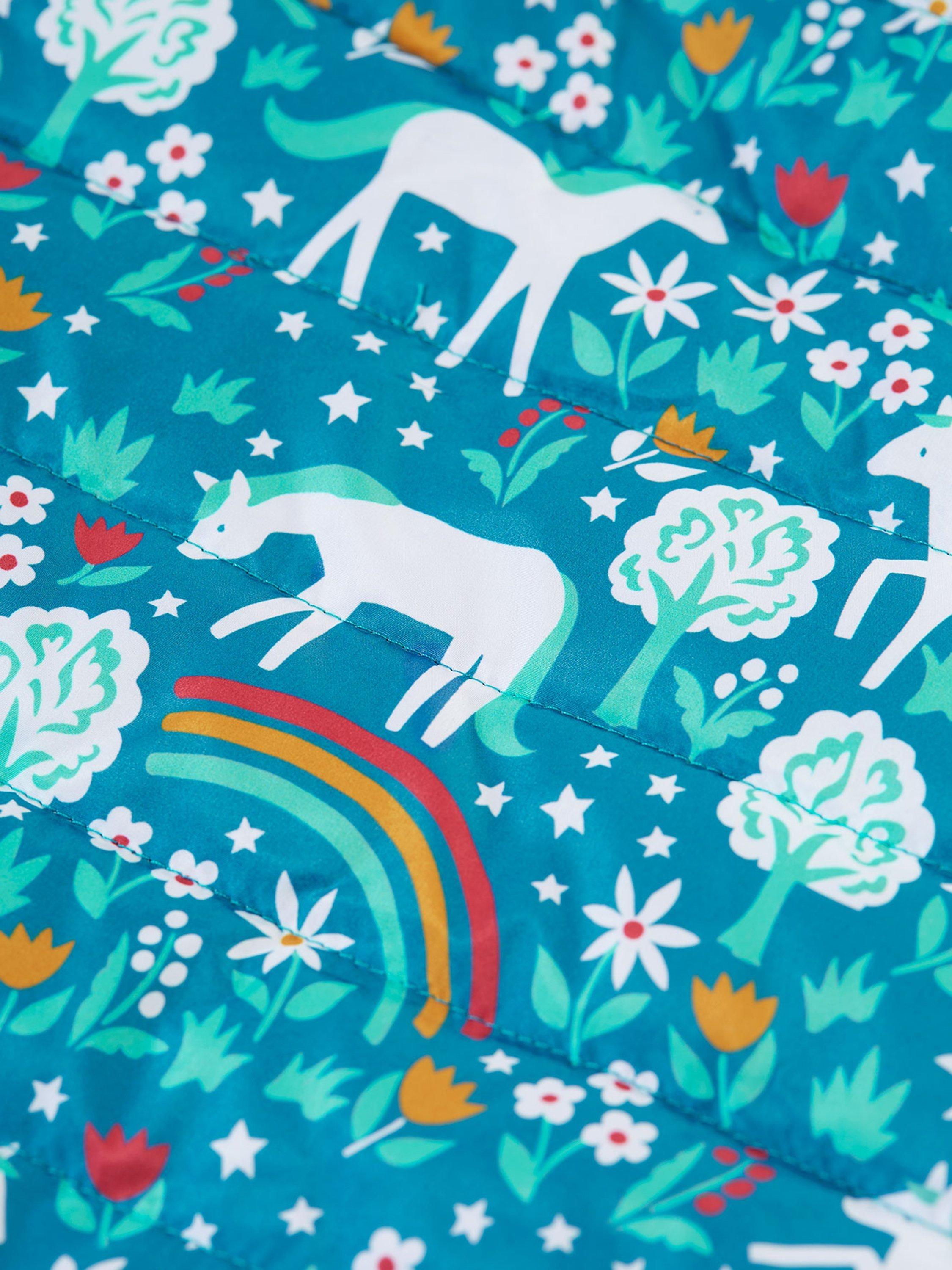 Product image 6 of 6, which shows Frugi Kids' Reversible Toasty Trail Jacket, Wild Horses, 1-2 years