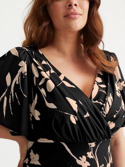 Scarlett & Jo Floral Jumpsuit, Black/Cream - view 2, Black/Cream