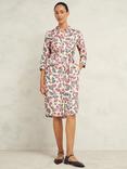 Hobbs Petite Francis Shirt Dress, Cream/Multi