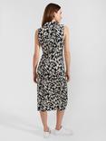 Hobbs Petite Clarissa Dress, Black/Cream