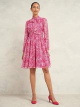 Hobbs Petite Sandra Dress, Begonia Red