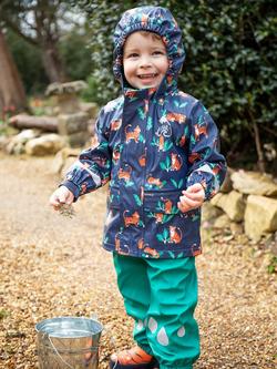 Frugi Kids' Puddle Buster Coat, Multi - view 2, Multi