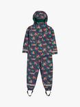 Frugi Kids' Puddle Buster All-in-One Waterproof Suit, Tiger Time