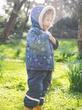 Frugi Baby Little Penhale Parka Jacket, Navy/Multi