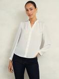 Hobbs Peony Mandarin Collar Blouse