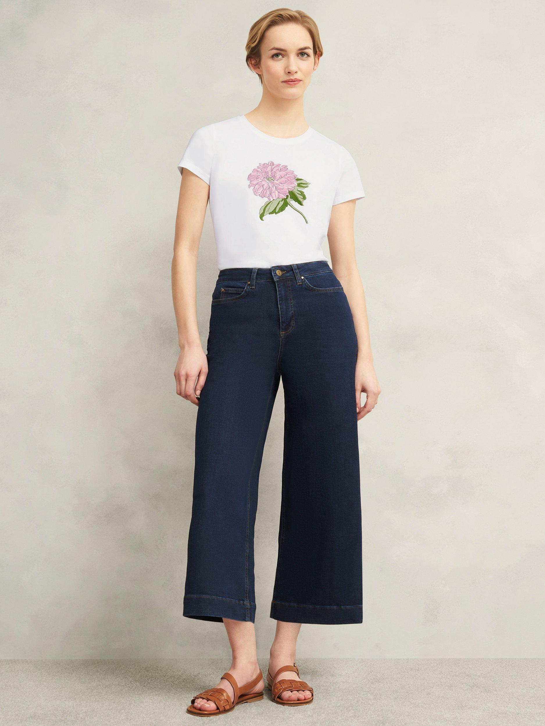 Hobbs Pixie Embroidered T-Shirt, Hobbs Navy