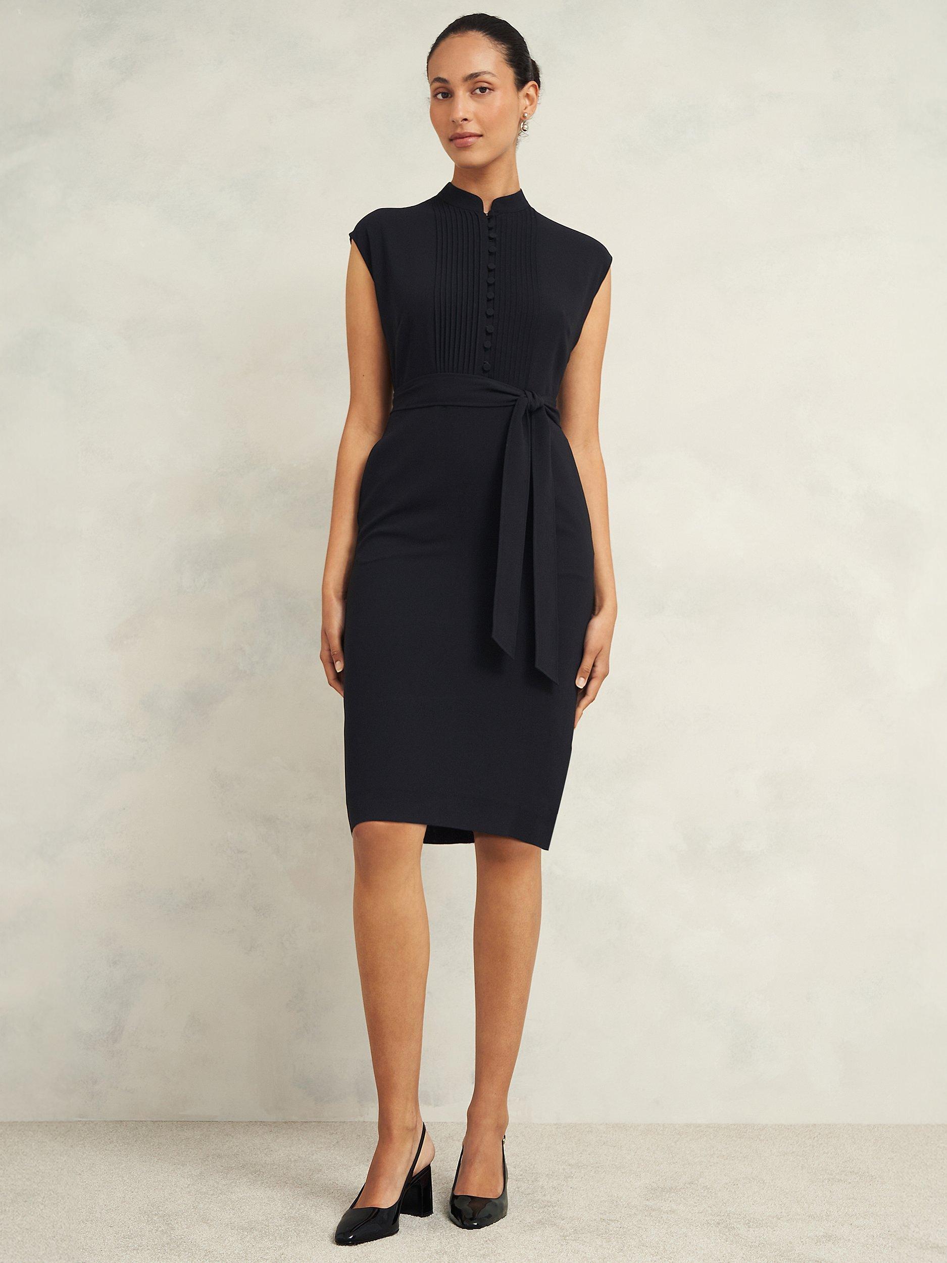 Hobbs Pia Shift Dress, Black