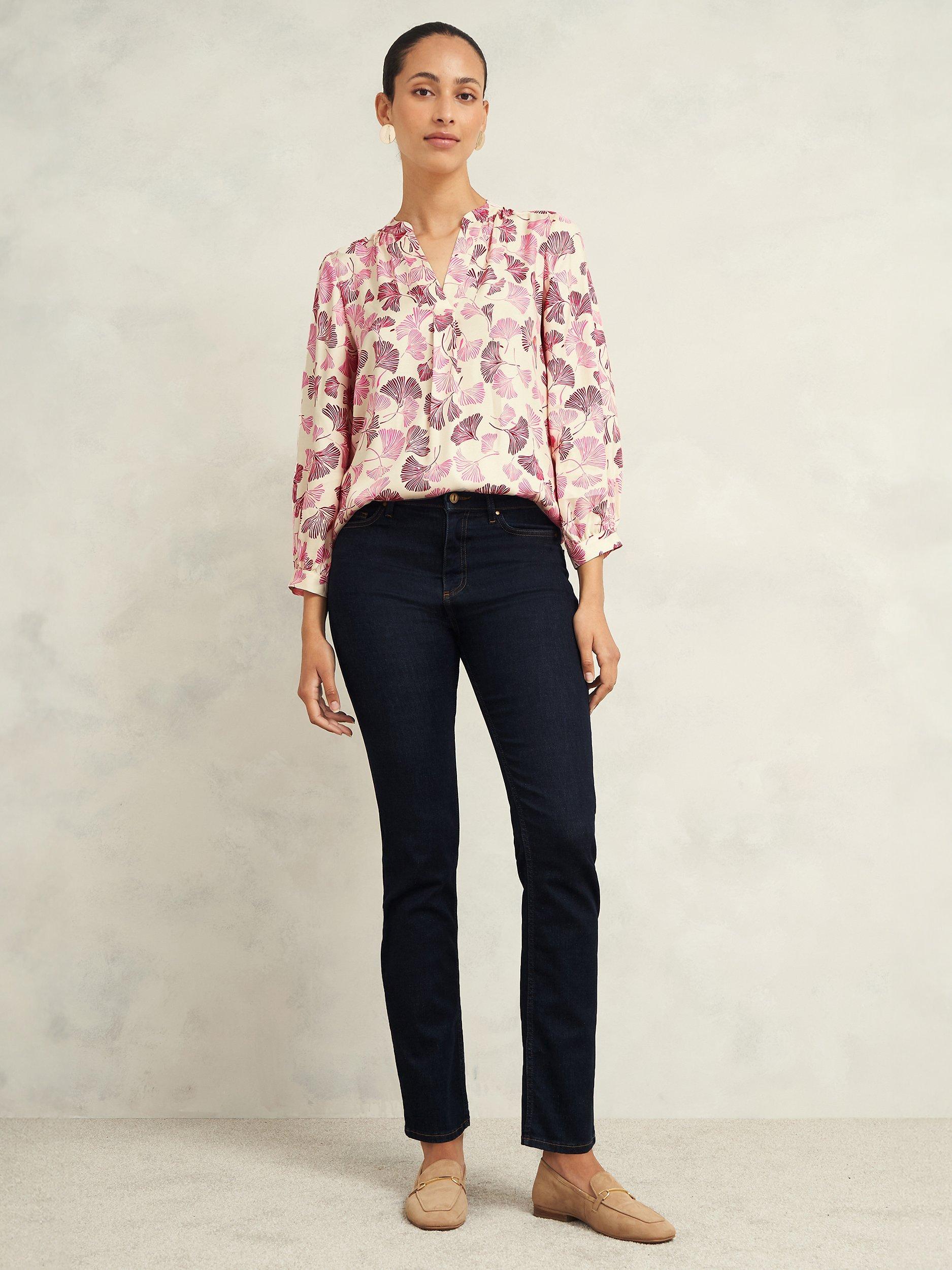 Hobbs Rachael Print Blouse, Cream/Multi