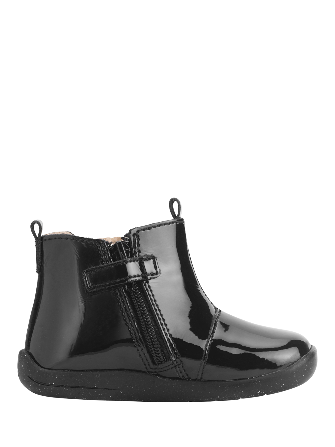 Product image 3 of 6, which shows Start-rite Kids' Wonderland Leather Ankle Boots, Black, 5.5 G Jnr