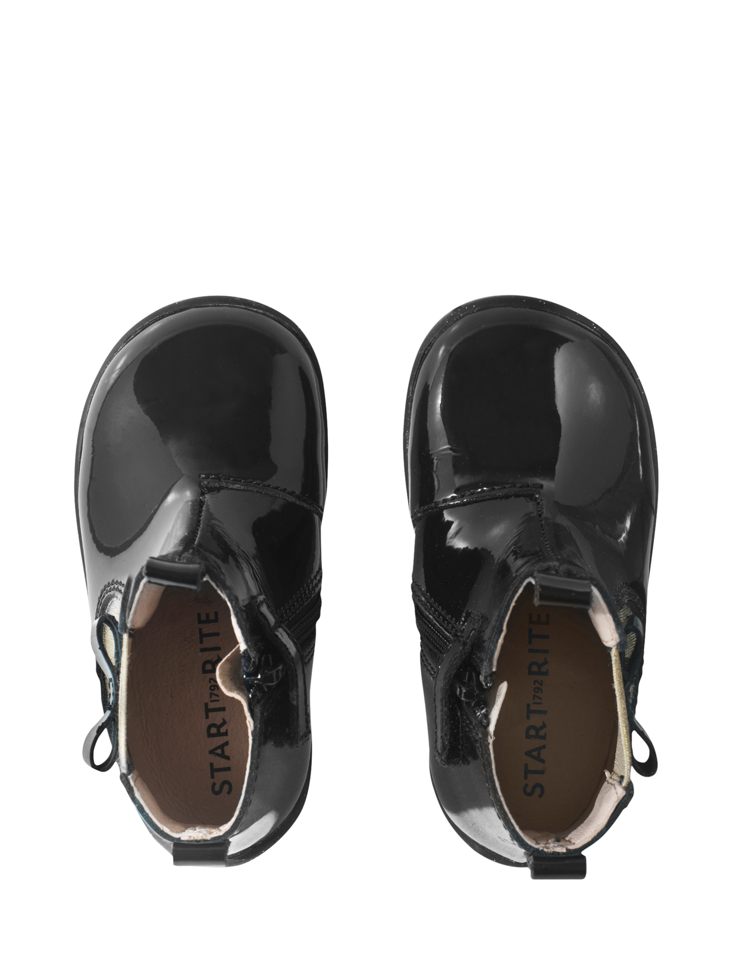 Product image 6 of 6, which shows Start-rite Kids' Wonderland Leather Ankle Boots, Black, 5.5 G Jnr