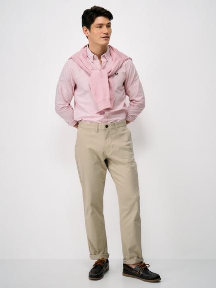 Crew Clothing Straight Fit Chino Trousers, Stone