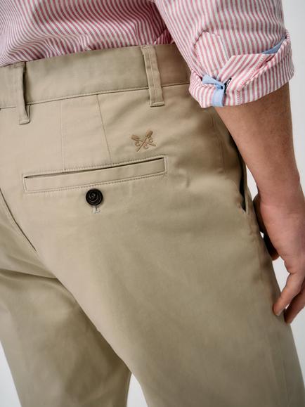 Crew Clothing Straight Fit Chinos, Stone
