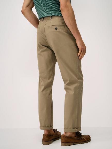 Crew Clothing Straight Fit Chino Trousers - view 2, Tan