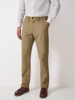 Crew Clothing Straight Fit Chinos, Tan