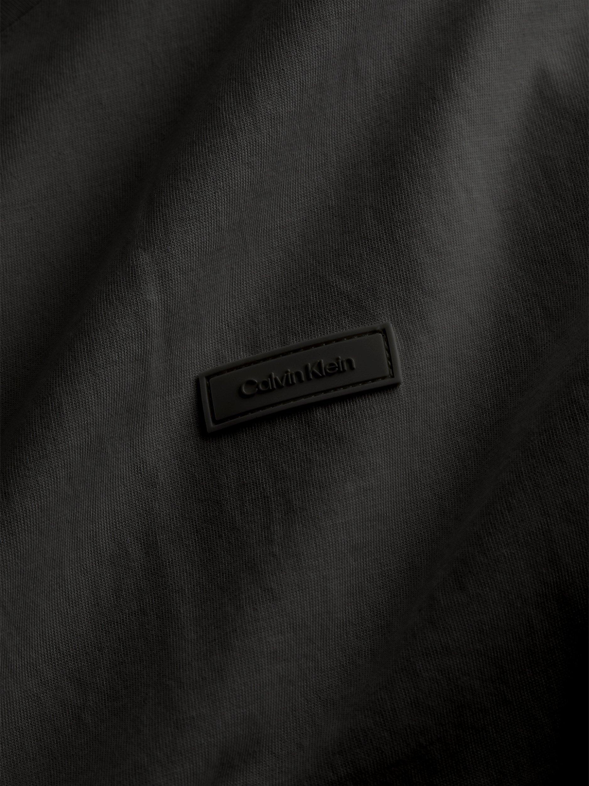 Product image 3 of 4, which shows Calvin Klein Micro Logo Cotton T-Shirt, Black, S