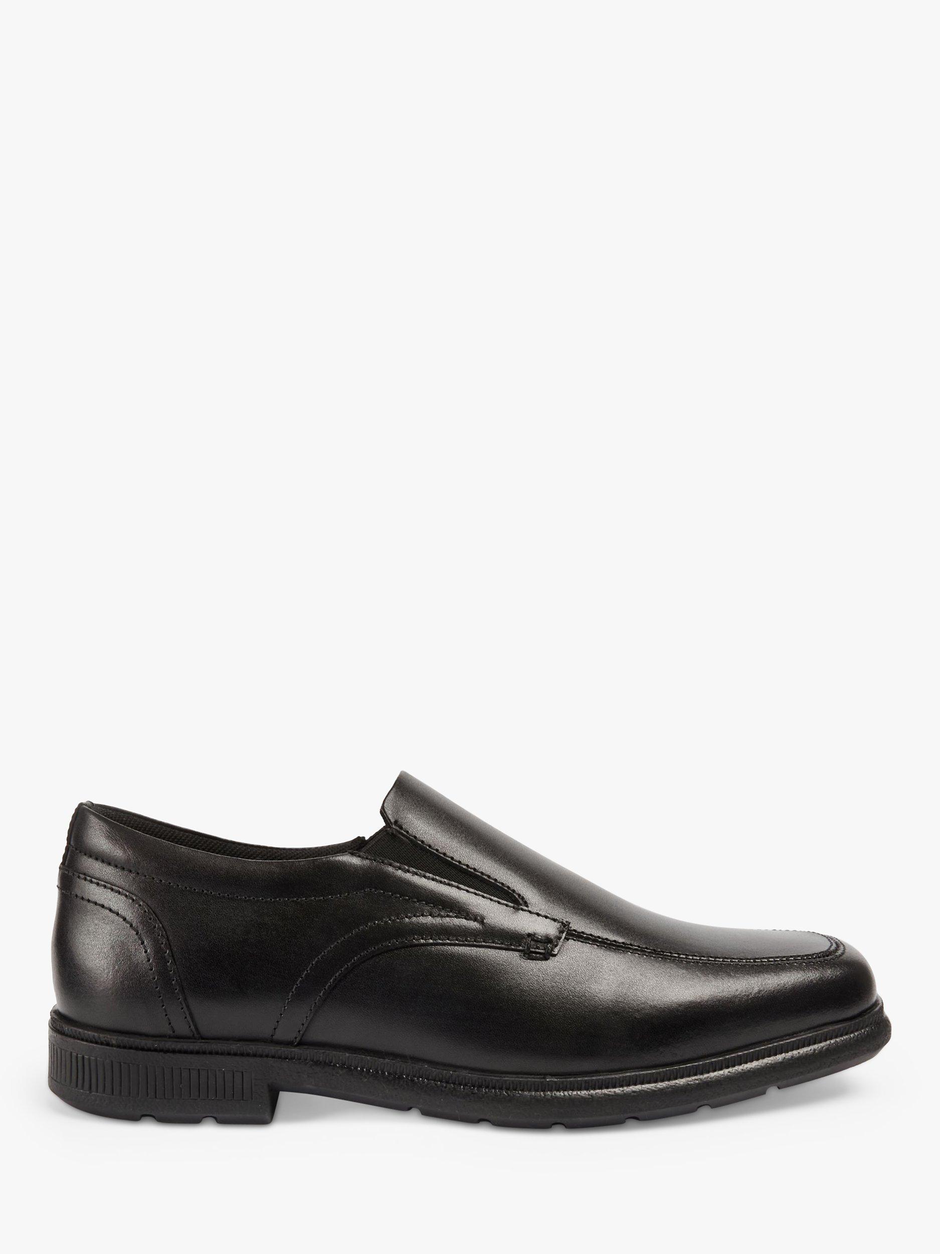Pod Kids' Carpenter Leather School Shoes, Black