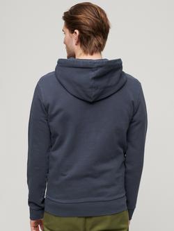 Superdry Copper Label Cotton Hoodie - view 2, French Navy